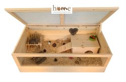 120x60cm Guinea Pig Home with Roof - Interior